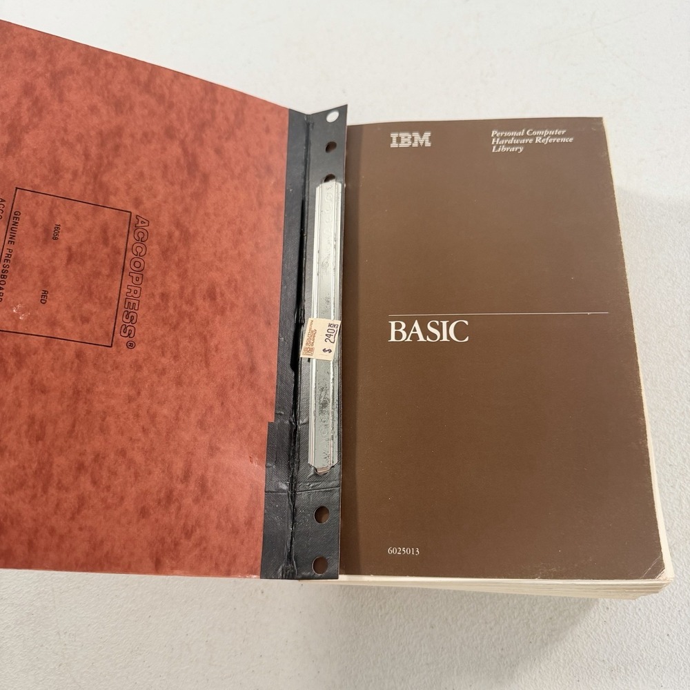 IBM Basic 6025013 Personal Computer Hardware Reference Library 2nd Edition 1982